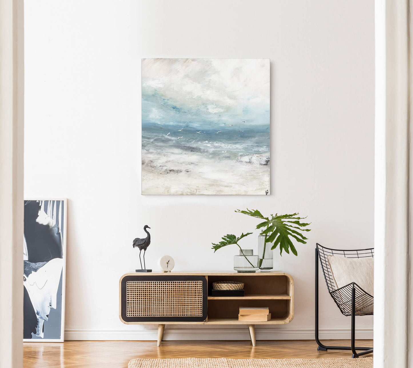 AK10704 - Shore Birds II Among Clouds Canvas