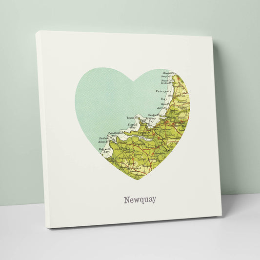 RSC05 - I Love Newquay Canvas