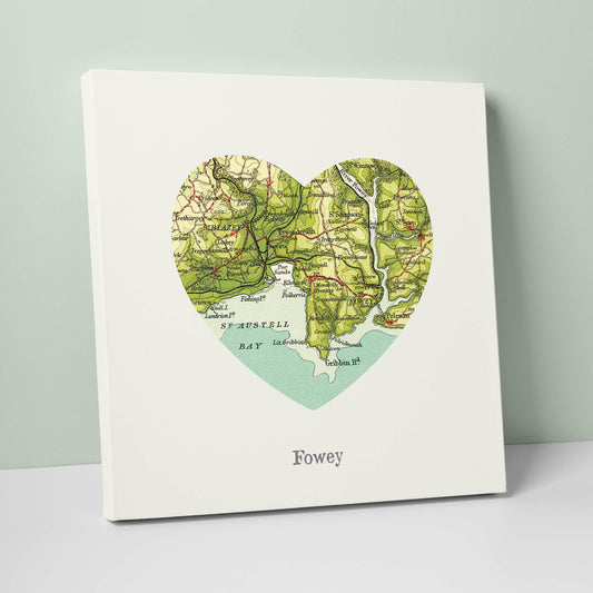RSC08 - I Love Fowey Canvas