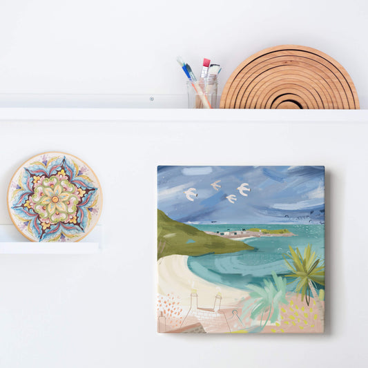 WFC52 - Gulls Over Carbis Bay Canvas