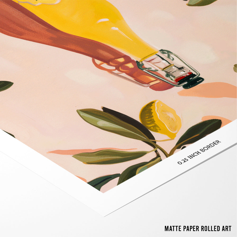 The Lemon Postcard Canvas Painting