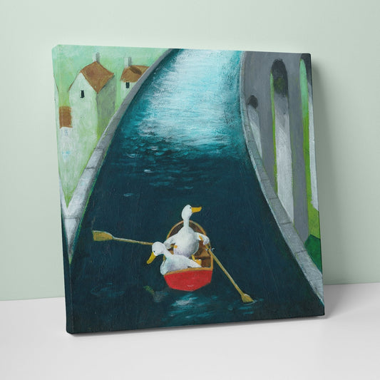 GPC02 - Aqua Ducks Canvas