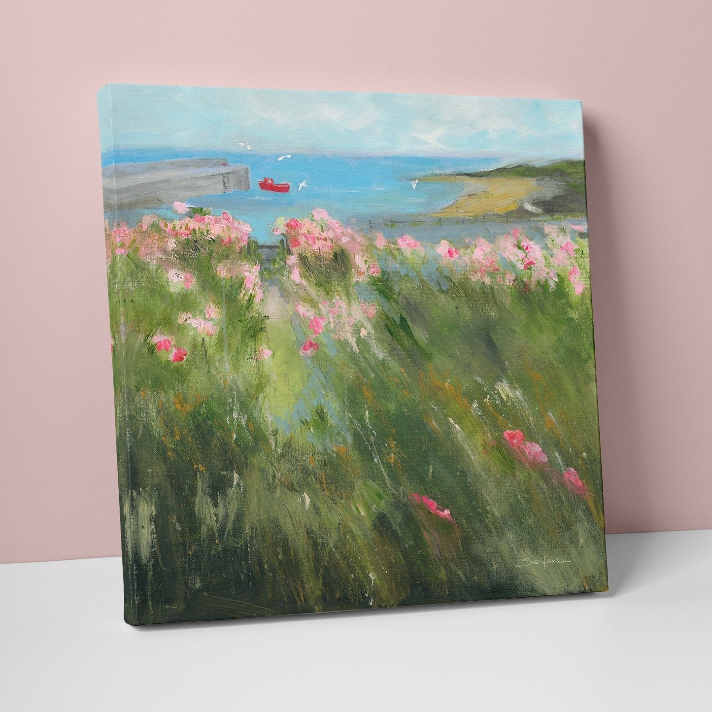 SFC10 - Flowers In The Harbour Canvas